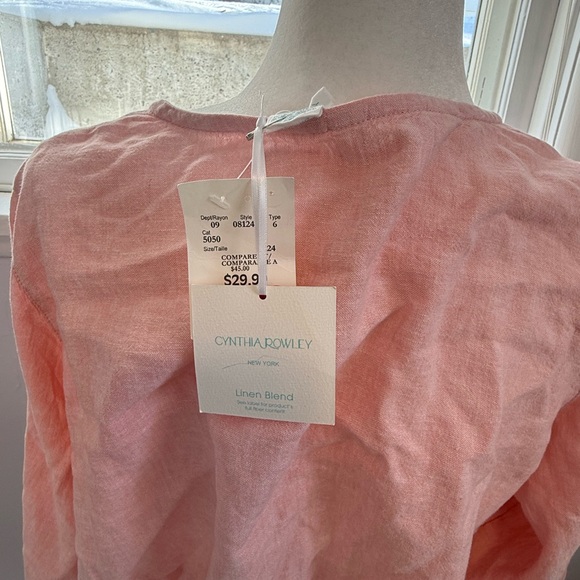 Cynthia Rowley linen tunic. - Picture 3 of 4